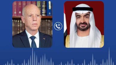 هاتفياً... محمد بن زايد والرئيس التونسي يبحثان تعزيز التعاون