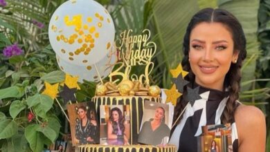 رضوى الشربيني تطفئ شمعتها الـ42