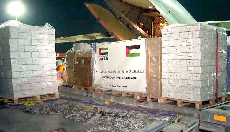 "وطن الإنسانية".. الإمارات جسر دائم لدعم لفلسطين