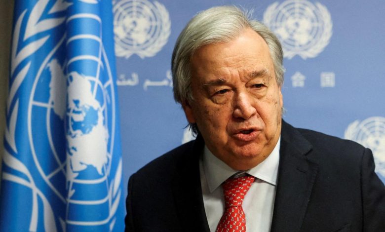 غوتيريش يفعل مادة نادرة في الأمم المتحدة لوقف الحرب على غزة