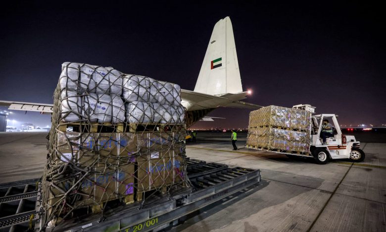 الإمارات تواصل تقديم المساعدات لأهالي غزة