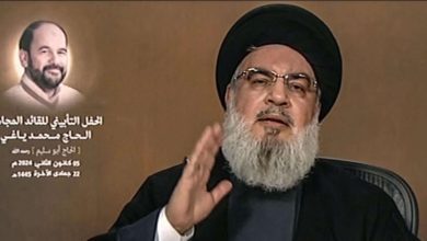 نصرالله يتوعد بالرد على اغتيال العاروري ثأرا للبنان