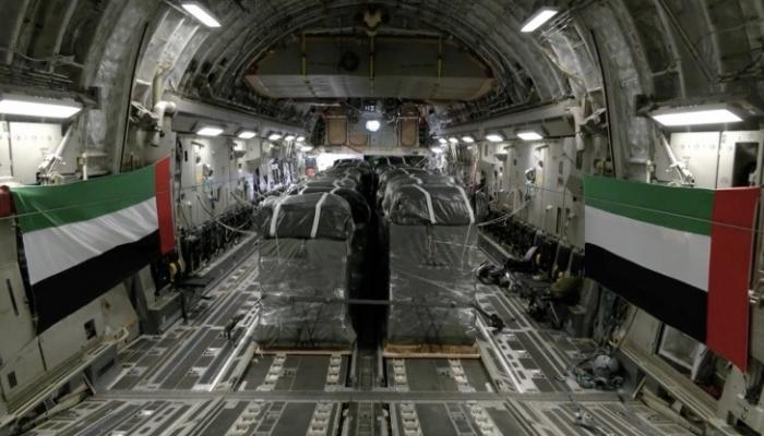 «طيور الخير» الإماراتية تنفذ الإسقاط الجوي الـ11 للمساعدات