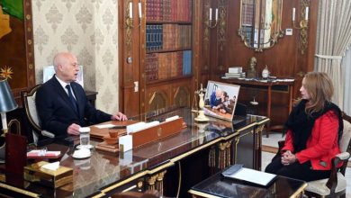 الرئيس التونسي يهاجم العائلات المتنفذة في لقاء مع وزيرة الاقتصاد