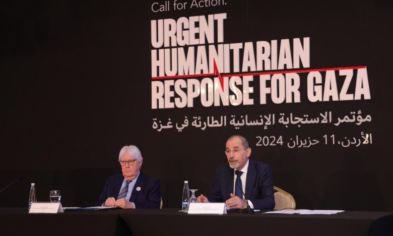 الأردن مؤتمر دولي في لتعزيز الدعم الإنساني في غزة
