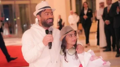 تامر حسني ضحية لمقلب ابنته تاليا (فيديو)