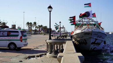أسطول الصمود في مواجهة تهديد إسرائيلي بالقنابل الصوتية