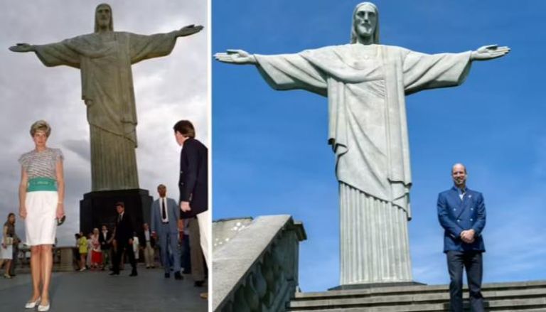 ذكرى ديانا تحيا.. الأمير ويليام يزور تمثال المسيح الأكبر عالميًا بعد 34 عامًا