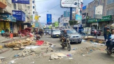 تعز: انفجار غير واضح المعالم يتزامن مع إنهاء الاعتصام بالقوة